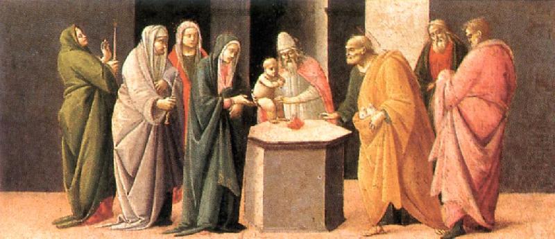 Predella: Presentation at the Temple  dd, BARTOLOMEO DI GIOVANNI